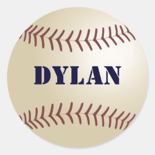 Redonda Pegatina de béisbol Dylan / Seol