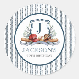 Redonda Pegatina de béisbol, favor del partido de béisbol