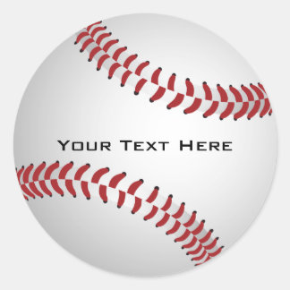 Redonda Pegatina de Béisbol personalizado