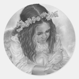 Redonda Pegatina de Bendiciones de Pascua