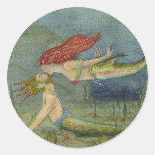 Redonda Pegatina de Besos Secretos