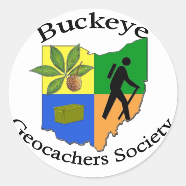 Redonda pegatina de bgs (Anverso)