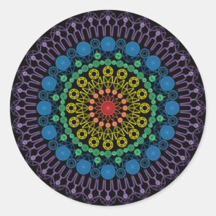 Redonda pegatina de bicicletas de 1.5"