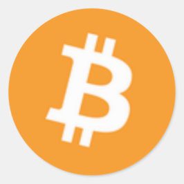 Redonda Pegatina de bitcoin redondo