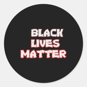 Redonda Pegatina de Black Live