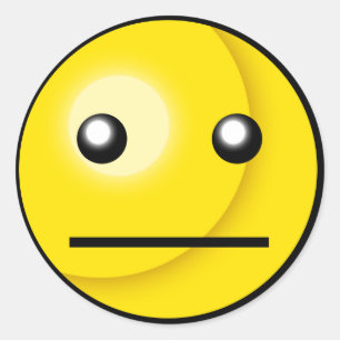 Redonda Pegatina de Blank Stare