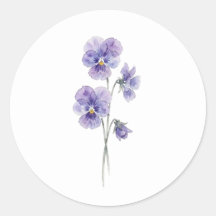 Pegatina de boda con estudio de silueta de pensami