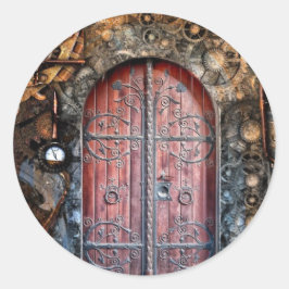 Redonda Pegatina de Boda de bolsillo de puertas redondas d