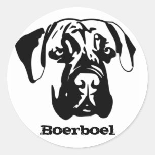 Redonda Pegatina de Boerboel