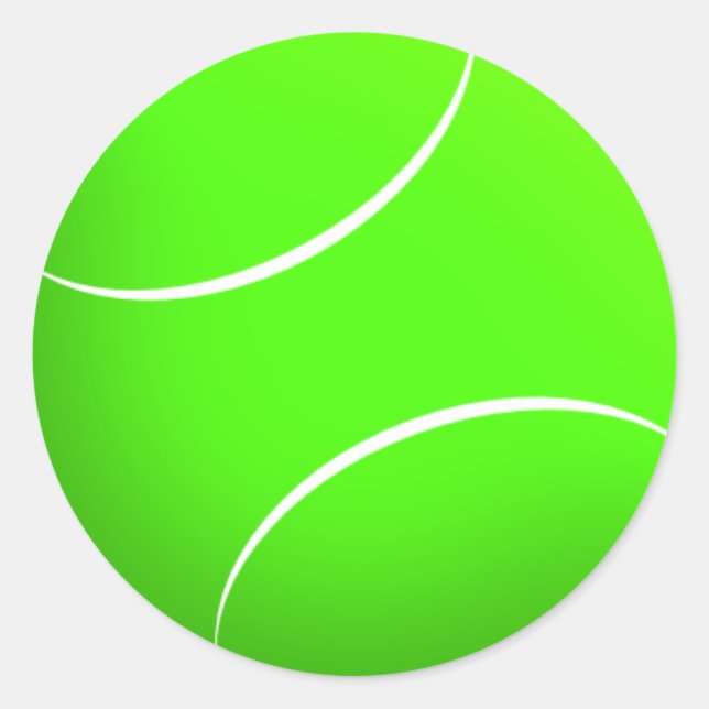 Redonda Pegatina de bolas de tenis (Anverso)