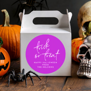 Redonda Pegatina de bolso de regalo de Halloween