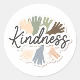 Redonda Pegatina de bondad de palabra única