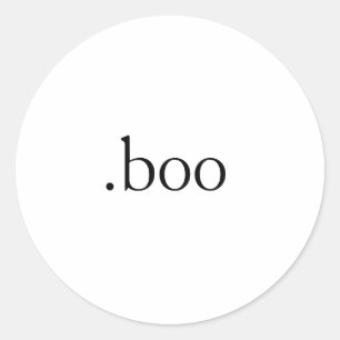 Redonda pegatina de .boo