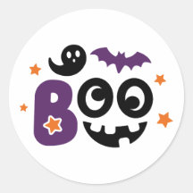 Pegatina de Boo Halloween de juguete