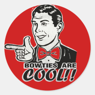 Redonda Pegatina de Bowtie