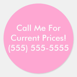 Redonda Pegatina de Brochure