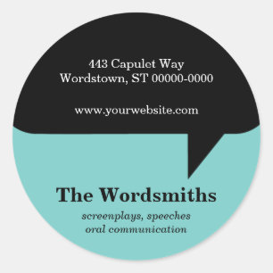 Redonda Pegatina de burbujas de voz