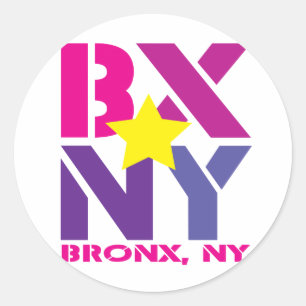Redonda Pegatina de BX Bronx