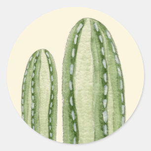 Redonda Pegatina de cactus de Fencepost