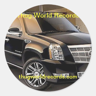 Redonda pegatina de Cadillac de los récores mundiales del