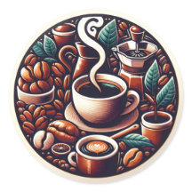 Pegatina de café