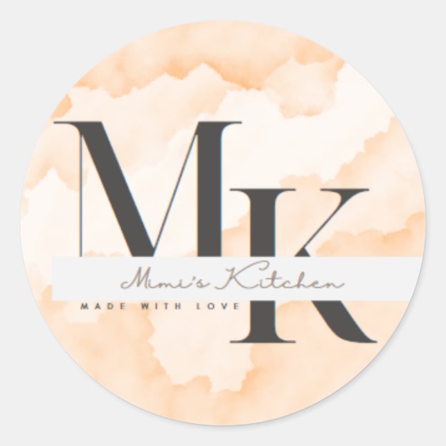 Redonda Pegatina de caída (Anverso)