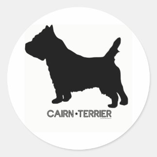 Redonda Pegatina de Cairn Terrier