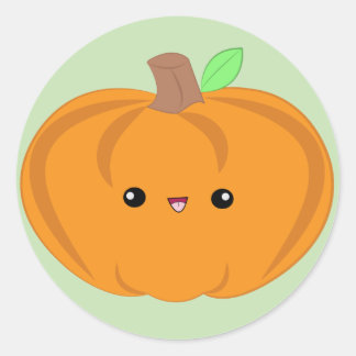 Redonda Pegatina de calabaza para bebés