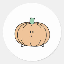 Redonda Pegatina de calabaza suave