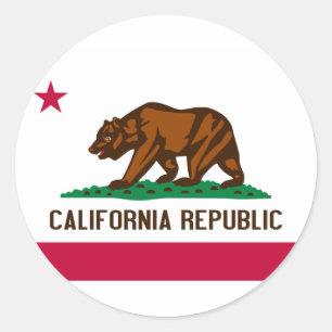 Redonda Pegatina de California