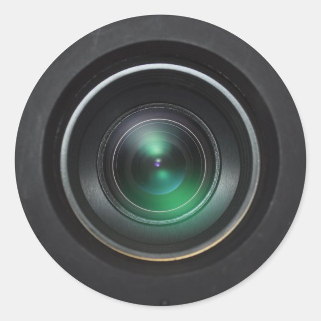 Redonda Pegatina de cámara (Anverso)