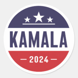 Redonda Pegatina de camisetas de la campaña Kamala Harris