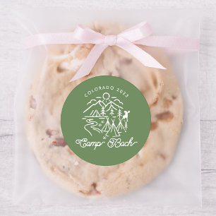 Redonda Pegatina de Camp Bachelorette