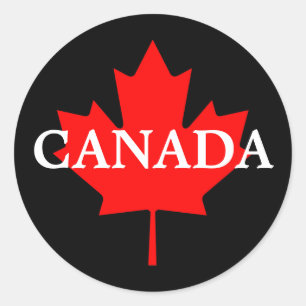 Redonda Pegatina de CANADÁ