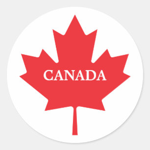 Redonda Pegatina de CANADÁ