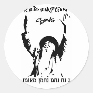 Redonda Pegatina de Canción de Redención