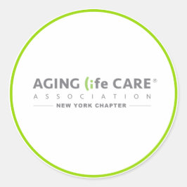 Redonda Pegatina de Capítulo de Nueva York