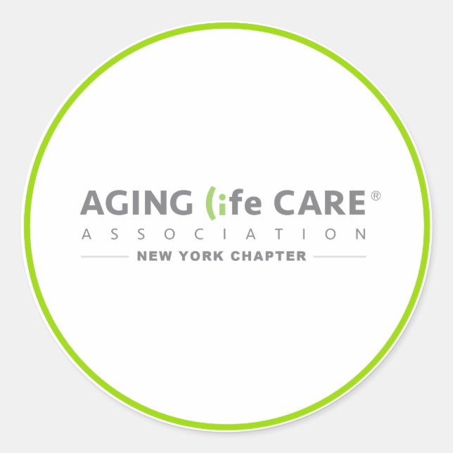 Redonda Pegatina de Capítulo de Nueva York (Anverso)