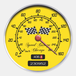 Redonda Pegatina de Carreras