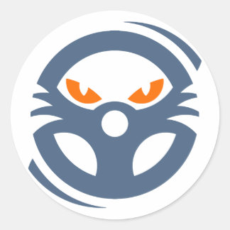 Redonda Pegatina de Carreras en modo bestia