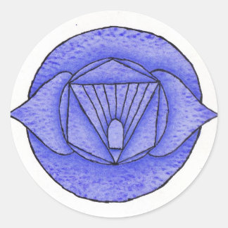 Redonda Pegatina de Chakra del tercer ojo