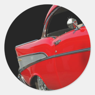 Redonda pegatina de Chevy de 1957