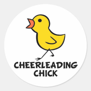 Redonda Pegatina de Chick animador