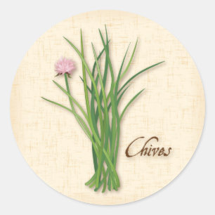 Redonda Pegatina de Chives