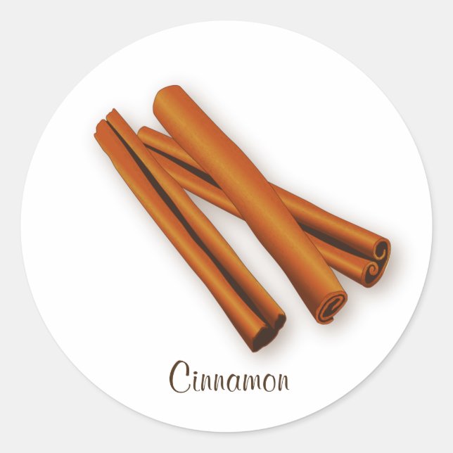 Redonda Pegatina de Cinnamon (Anverso)