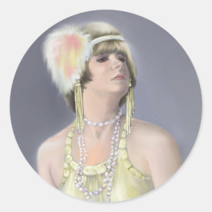 Redonda Pegatina de Circle de Siren de verano