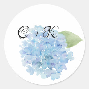 Redonda Pegatina de Circle Hydrangea