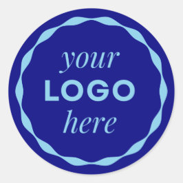 Redonda Pegatina de círculo de logotipo minimalista person