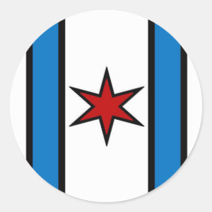 Redonda Pegatina de círculo del Escudo Blanco Moderno