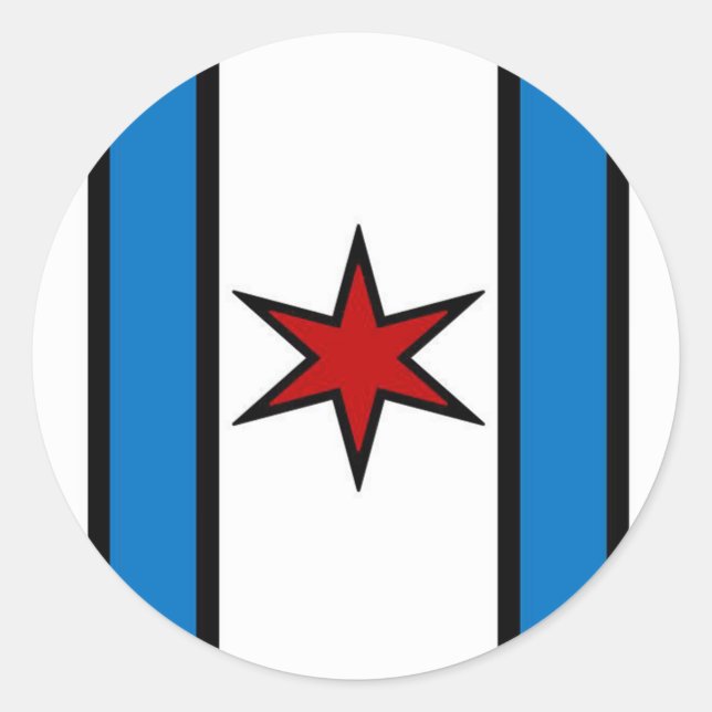 Redonda Pegatina de círculo del Escudo Blanco Moderno (Anverso)